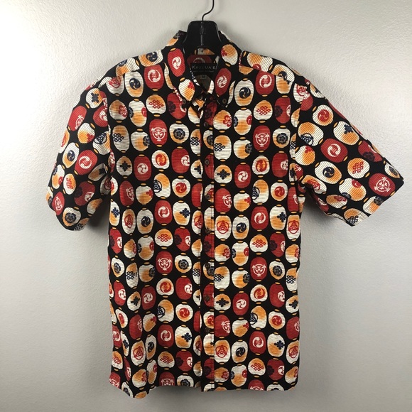 Kaulua'e Latern s/s button-down shirt - size M - Picture 2 of 8